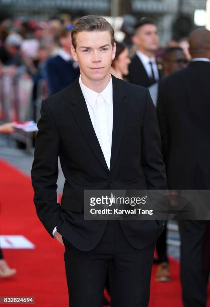 Will Poulter arrives for the European Premiere of 'Detroit' at The Curzon Mayfair on August 16, 2017 in London, England.