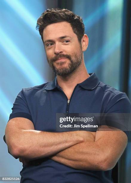 Actor Brendan Hines attends Build to discuss "The Tick" at Build Studio on August 16, 2017 in New York City.