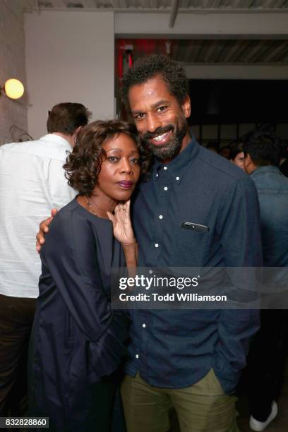 Actress Alfre Woodard and writer Toure attend the Crown Heights New York premiere at The Metrograph on August 15, 2017 in New York City.