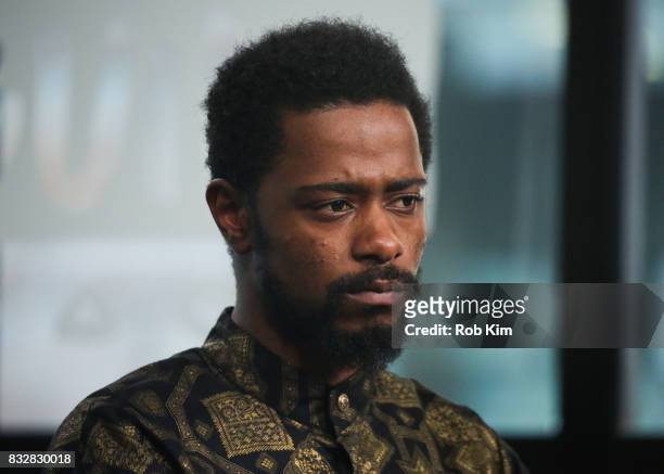 Lakeith Stanfield of "Crown Heights" visits at Build Studio on August 16, 2017 in New York City.