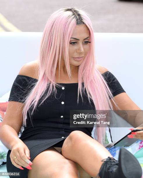 Chloe Ferry attends the Geordie Shore series 15 "Shag Pad on Tour " cast launch at Tower Bridge on August 16, 2017 in London, England.