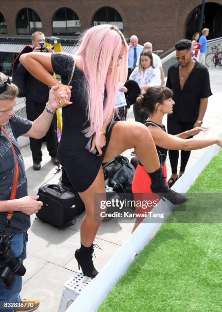 Chloe Ferry attends the Geordie Shore series 15 "Shag Pad on Tour " cast launch at Tower Bridge on August 16, 2017 in London, England.