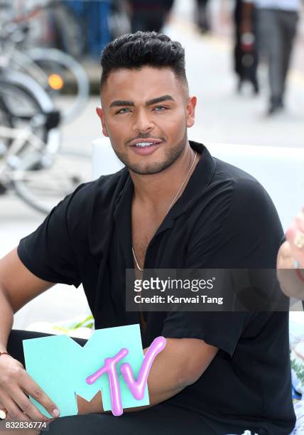 Nathan Henry attends the Geordie Shore series 15 "Shag Pad on Tour " cast launch at Tower Bridge on August 16, 2017 in London, England.