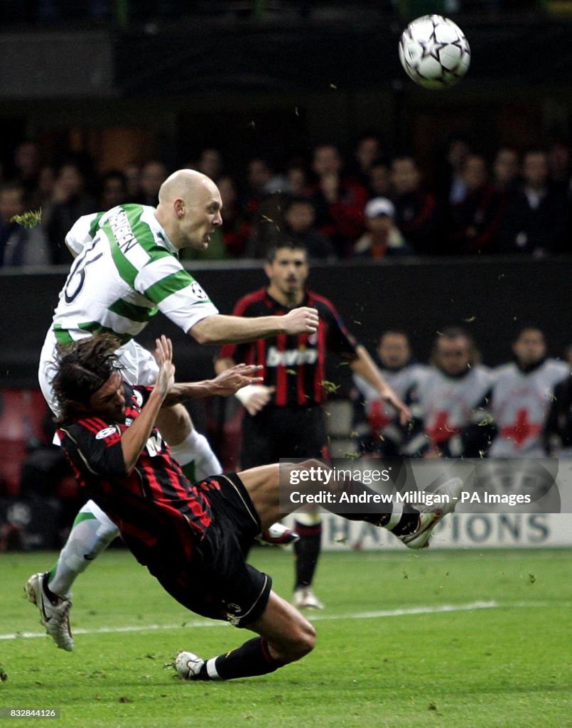 Soccer - UEFA Champions League - First Knockout Round - Second Leg - AC Milan v Celtic -  Giuseppe Meazza