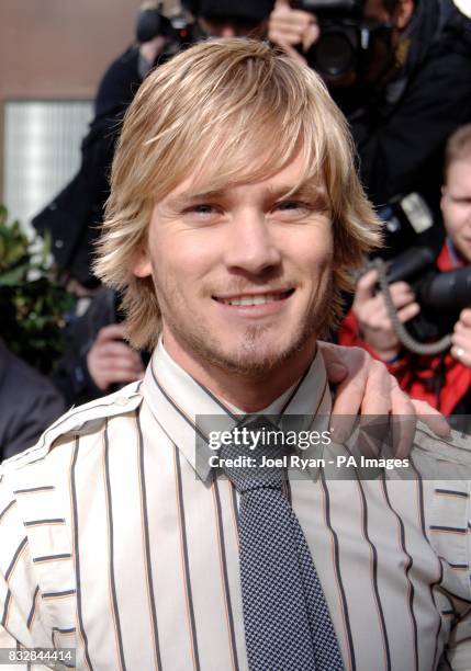 Emmerdale's Matthew Wolfenden arrives at the TRIC 2007 Annual Awards at the Grosvenor House Hotel in central London.