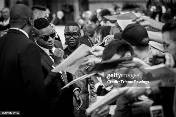 John Boyega arriving at the 'Detroit' European Premiere at The Curzon Mayfair on August 16, 2017 in London, England.