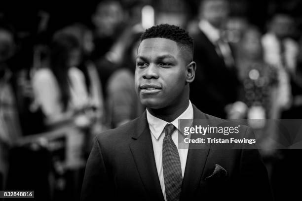 John Boyega arriving at the 'Detroit' European Premiere at The Curzon Mayfair on August 16, 2017 in London, England.
