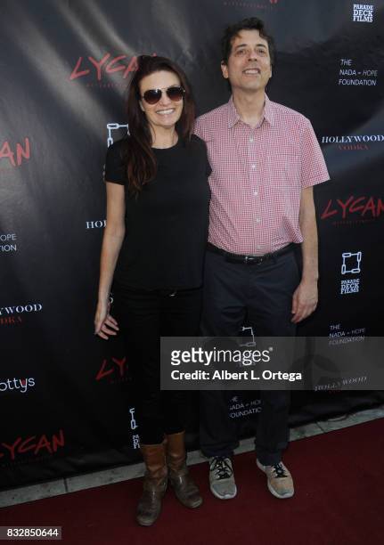 Actor/comic Fred Stollerand Jackie Monahan arrive for the Premiere Of Parade Deck’s “Lycan” held at Laemmle's Ahrya Fine Arts Theatre on August 15,...