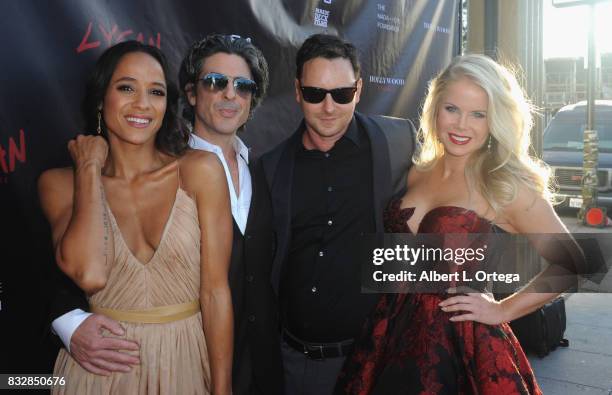 Actress Dania Ramirez, Director Bev Land, writer/producer Michael Mordler, producer Crystal Hunt arrive for the Premiere Of Parade Deck’s “Lycan”...