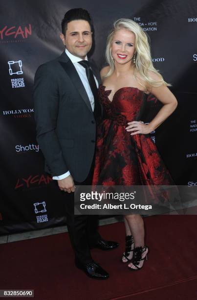 Producer Crystal Hunt and Robert Kashian at the Premiere Of Parade Deck’s “Lycan” held at Laemmle's Ahrya Fine Arts Theatre on August 15, 2017 in...