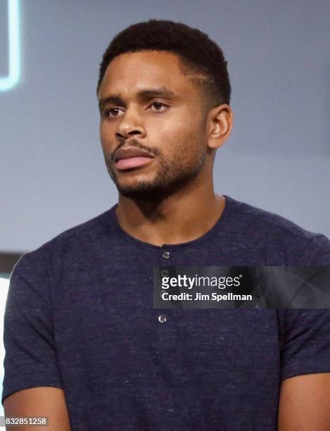 Actor Nnamdi Asomugha attends Build to discuss "Crown Heights" at Build Studio on August 16, 2017 in New York City.