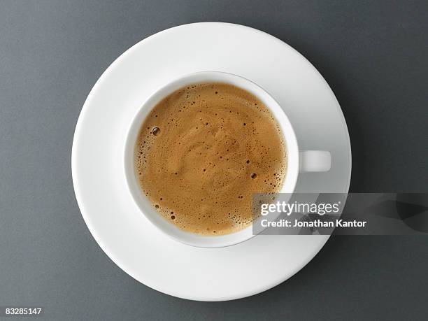 crema espresso - saucer bildbanksfoton och bilder