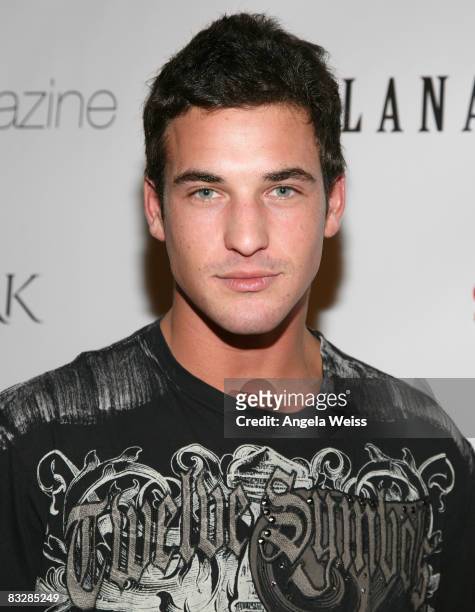 Clay Adler arrives at the Lana Fuchs Couture Fashion Week after party held at The Stork on October 14, 2008 in Hollywood, California.