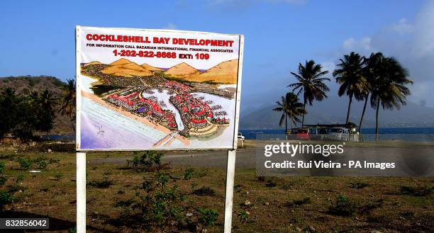 Cockleshell Bay beach bar, St Kitts, Saturday March 17 2007. PA photo: Rui Vieira.