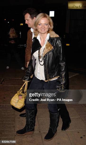 Alice Beer arrives for The New Statesman Comic Relief Gala Performance, at the New Wimbledon Theatre in south London.