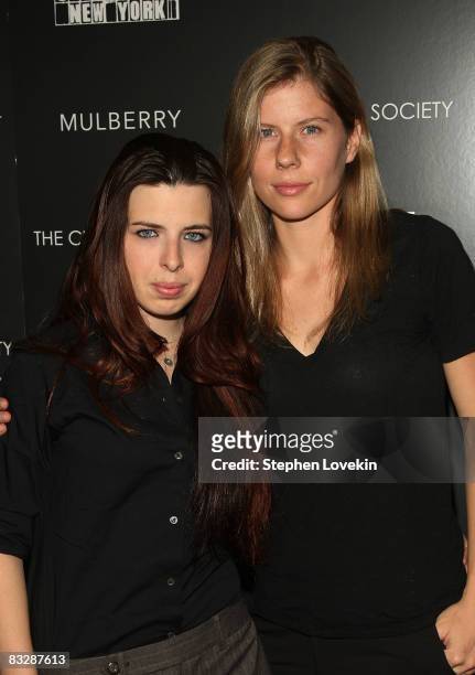 Actress Heather Mattarazzo and girlfriend Caroline Murphy attend The Cinema Society and Mulberry screening of "Synecdoche, New York" at AMC Loews...