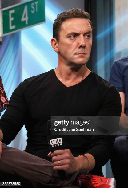 Actor Peter Serafinowicz attends Build to discuss "The Tick" at Build Studio on August 16, 2017 in New York City.