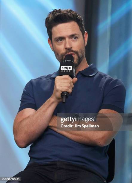 Actor Brendan Hines attends Build to discuss "The Tick" at Build Studio on August 16, 2017 in New York City.