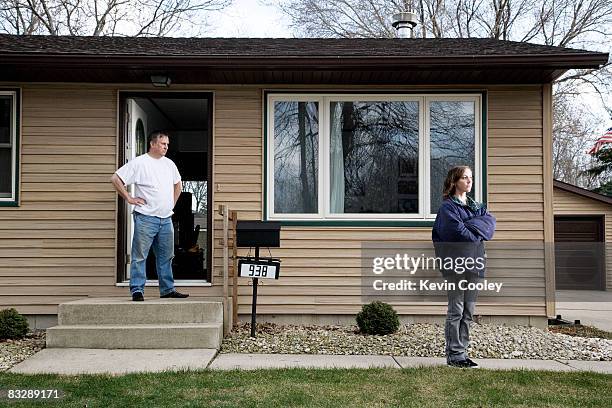 teenager and father having standoff  - teenagers arguing stock pictures, royalty-free photos & images