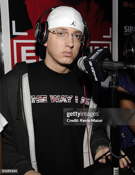 Exclusive* Eminem attends "Eminem: The Way I Am" book release party at Nort/Recon on October 15, 2008 in New York.