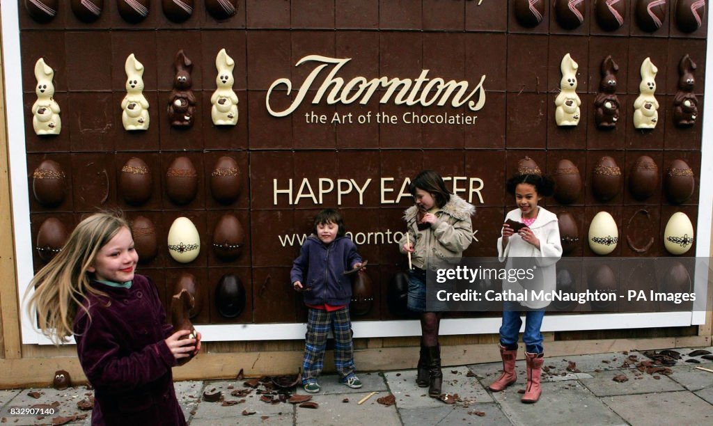 Thorntons chocolate billboard