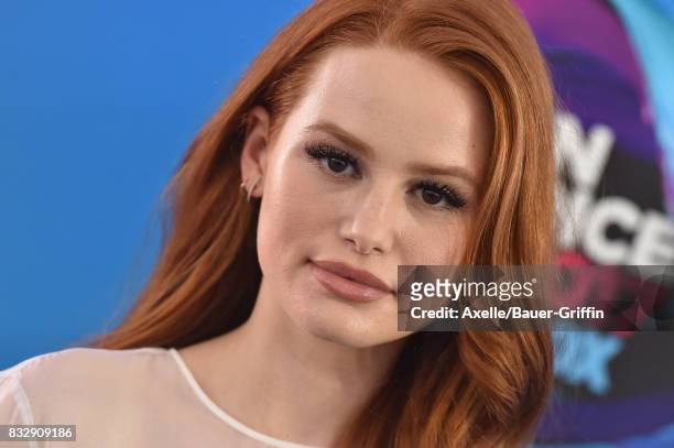 Actress Madelaine Petsch arrives at the Teen Choice Awards 2017 at Galen Center on August 13, 2017 in Los Angeles, California.