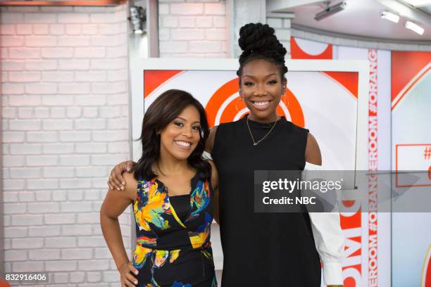 Sheinelle Jones and Brandy Norwood on Wednesday, August 16, 2017 --