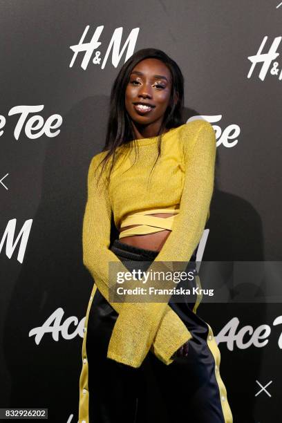 German R&B singer and designer Ace Tee attends the H&M Ace Tee showcase on August 16, 2017 in Berlin, Germany.
