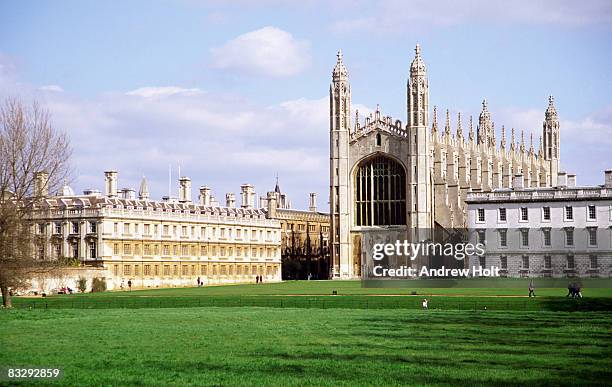 king's college cambridge england - universidad de cambridge fotografías e imágenes de stock