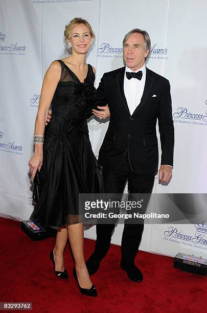 Designer Tommy Hilfiger and Carolyn Gusoff attend The Princess Grace Awards Gala at Cipriani 42nd Street on October 15, 2008 in New York City.