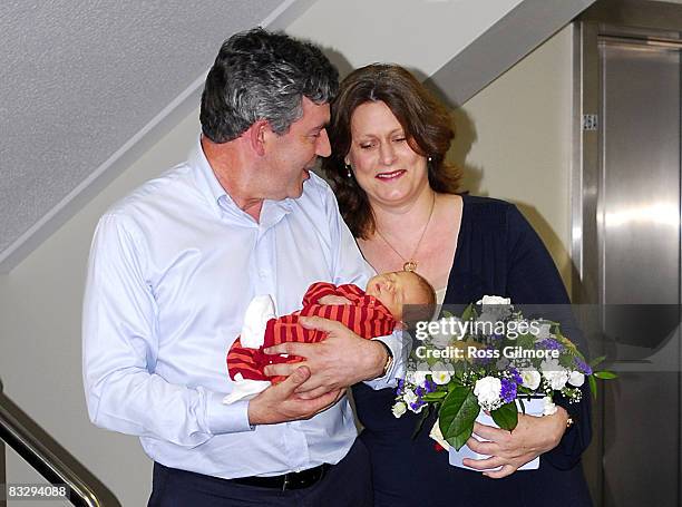 Gordon Brown, James Brown and Sarah Brown