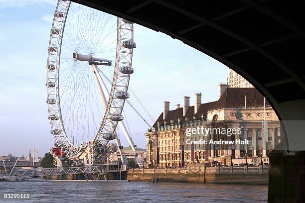 ba london eye ,county hall thames - westminster bridge stock pictures, royalty-free photos & images