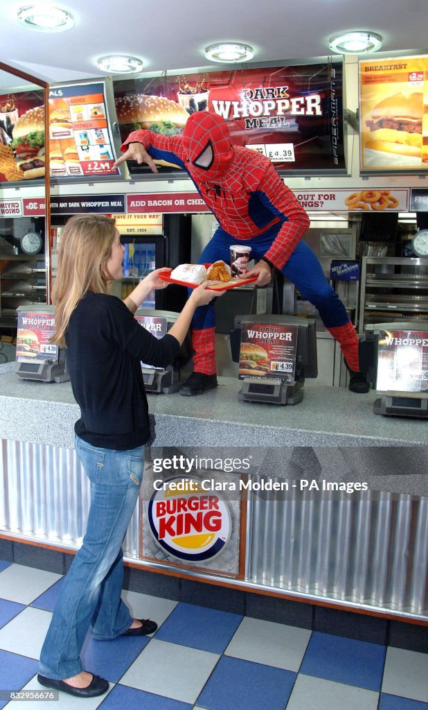 Spiderman Burger King photocall - London