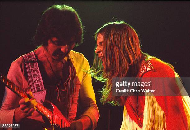 Tony Iommi and Ozzy Osbourne of Black Sabbath, 1974