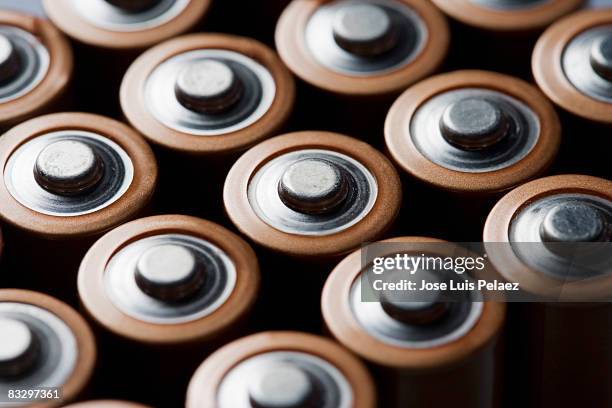 close up of batteries - batteries stock pictures, royalty-free photos & images