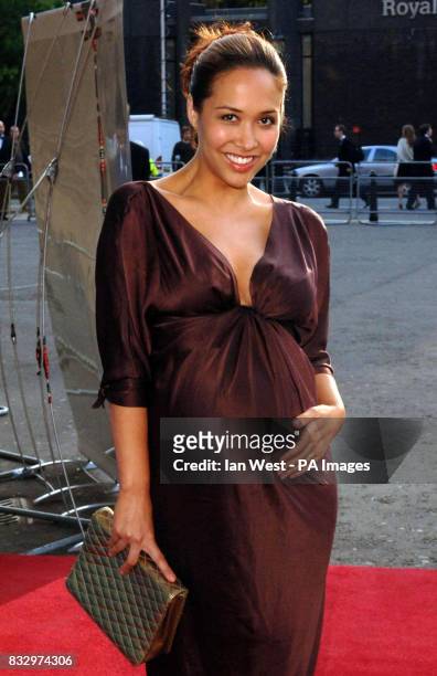 Myleene Klass arrives for the Classical Brit Awards at the Royal Albert Hall in central London.