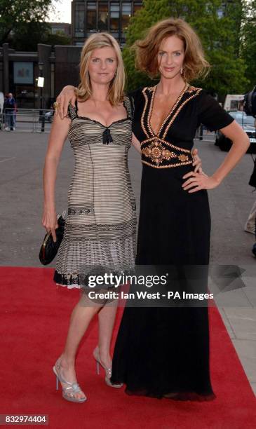 Suzanne Constantine and Trinny Woodall arrive for the Classical Brit Awards at the Royal Albert Hall in central London.