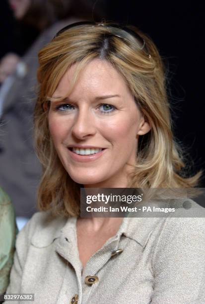 Andrea Catherwood attends the TU at Sainsbury's catwalk show at Mary Wards House, central London.