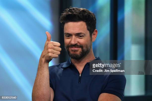 Actor Brendan Hines attends Build to discuss "The Tick" at Build Studio on August 16, 2017 in New York City.