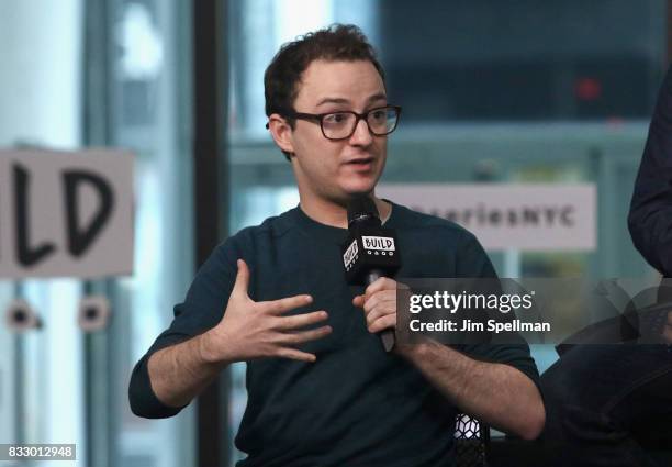 Actor Griffin Newman attends Build to discuss "The Tick" at Build Studio on August 16, 2017 in New York City.