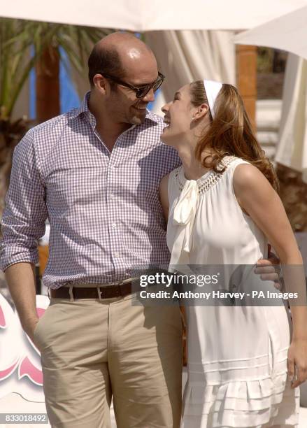 Billy Zane and Kelly Brook attend a photocall for their new film 'Fishtales', during the 60th annual Cannes Film Festival in Cannes, France.