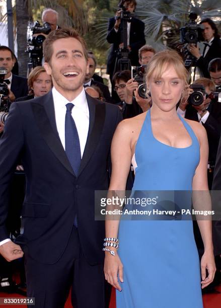 Chloe Sevigny and Jake Gyllenhaal arrive for the premiere of Zodiac at the Palais De Festival. Picture date: Thursday 17 May, 2007. Photo credit...
