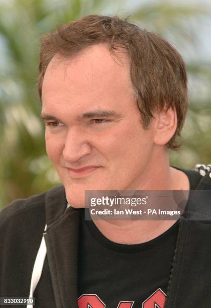Director Quentin Tarantino during a photocall to promote Death Proof during the 60th annual Cannes Film Festival in Cannes, France.