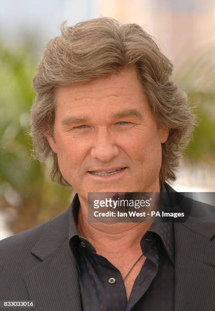 Kurt Russell at a photocall to promote the film Death Proof at the 60th Cannes Film Festival in Cannes France.