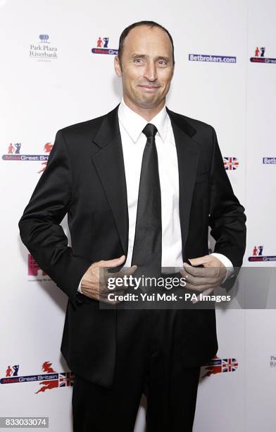 Nasser Hussain arrives for the Miss Great Britain Finals, at Grosvenor House in central London.
