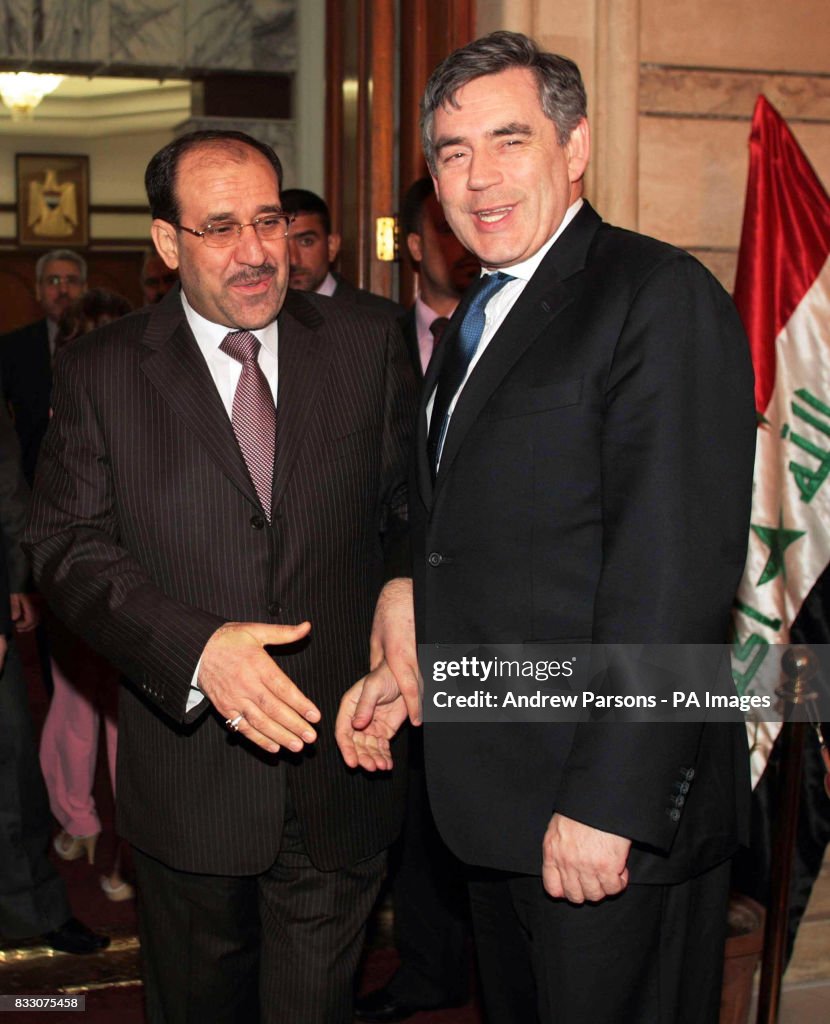 Gordon Brown visits Iraq