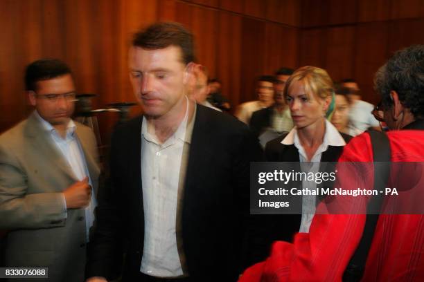 Gerry and Kate McCann pictured during a press conference in the Hilton Hotel Rabat during their visit to Morocco. Kate and Gerry McCann flew from...