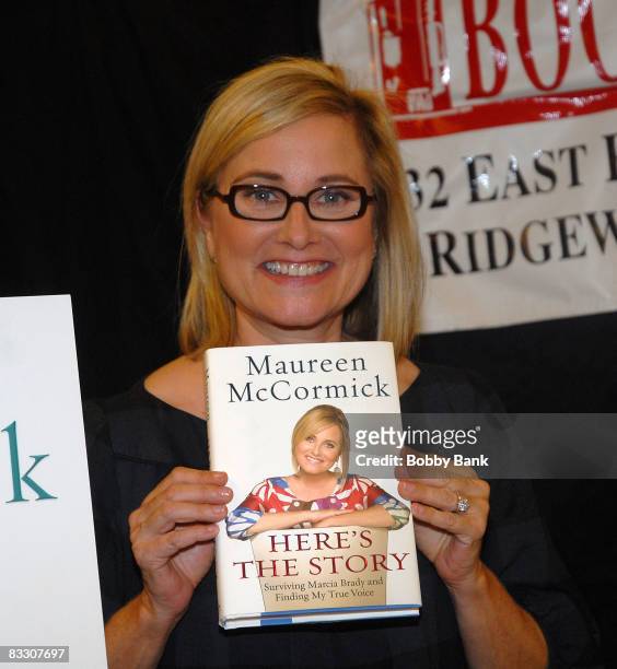 Maureen McCormick promotes her new book "Here's the Story" at Bookends Bookstore on October 15, 2008 in Ridgewood, New Jersey.