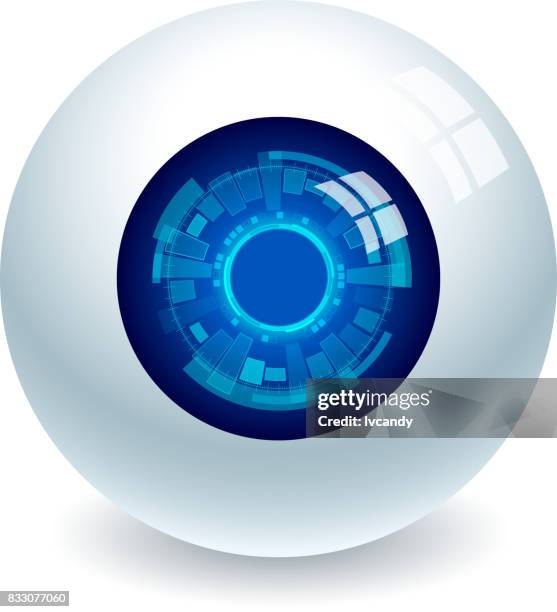 ilustrações de stock, clip art, desenhos animados e ícones de electronic eye - eyes