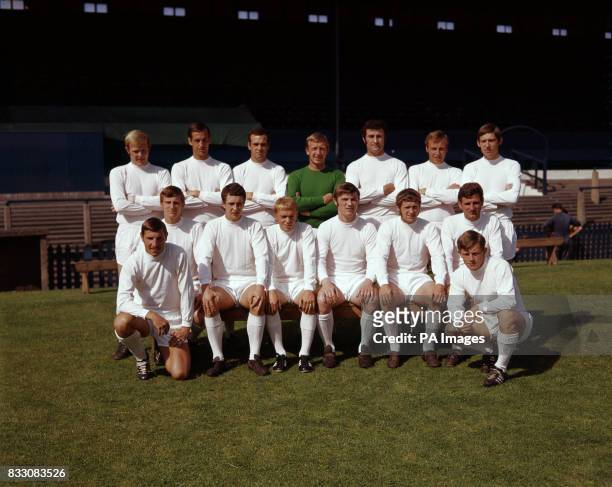 Bolton Wanderers team group. 25th July 1969 L-R: Back: Gareth Williams, John Hulme, Arthur Marsh, Eddie Hopkinson, Charles Hurley, John Byrom, Roy...